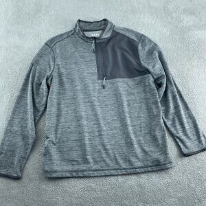 Bass Outdoor Climber Quarter Zip Pullover L Forged Iron Mens NWT 5568